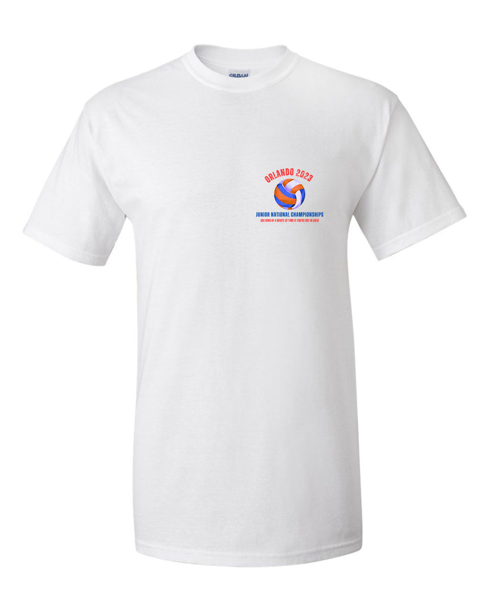 Jonathan Volleyball Club, Southern California • 4-Man Championships T-Shirt  XL
