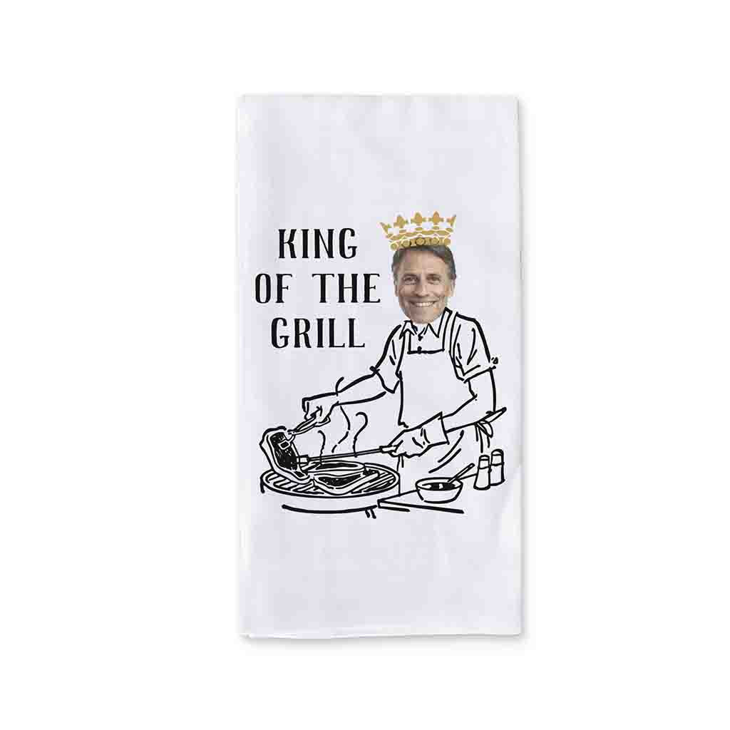 Personalized Kitchen Towel with Monogrammed for BBQ Kings – Funny Kitchen  Towels Set. 100% Pure Ringspun Cotton, Super Absorbent Kitchen Towels -  Chef