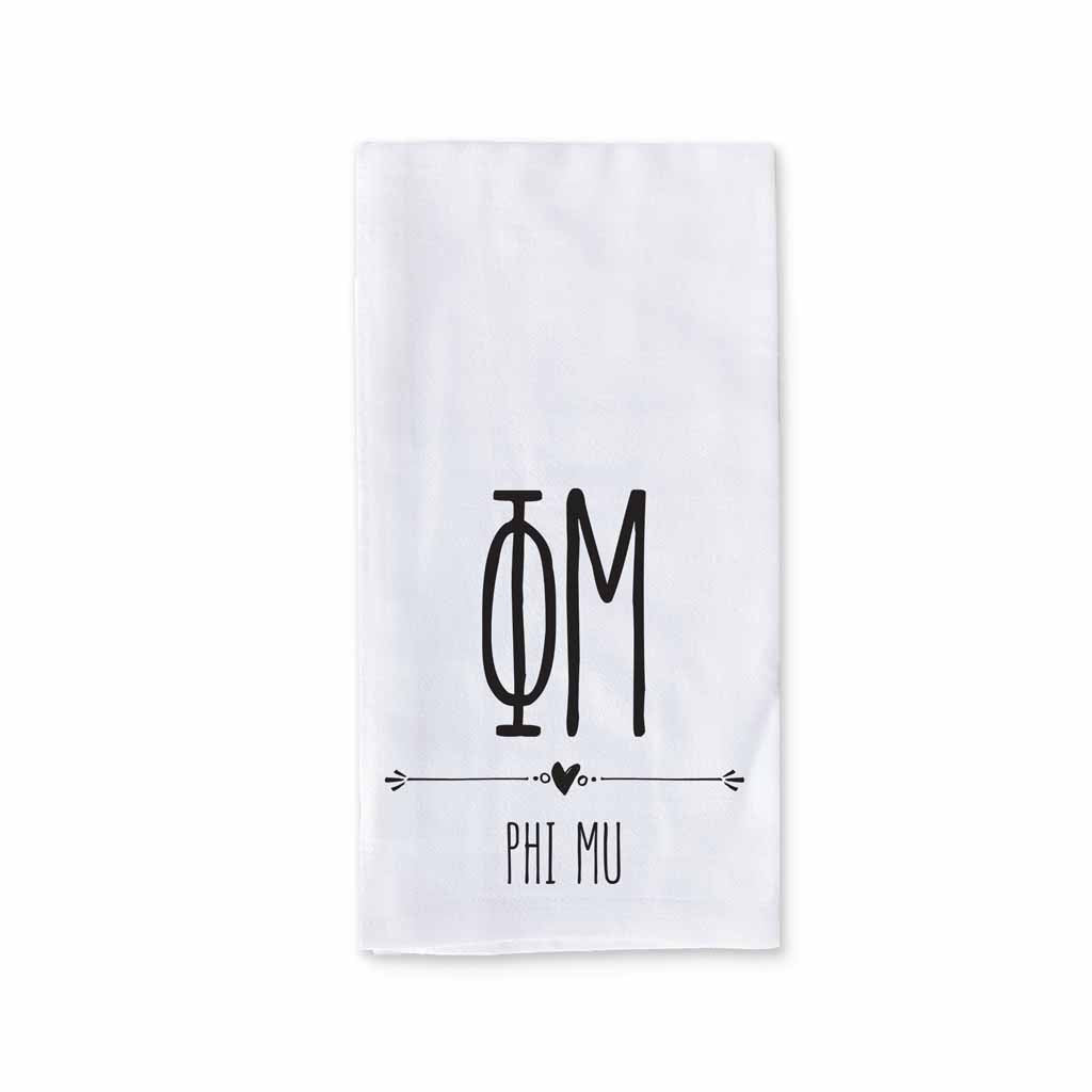 http://www.sockprints.com/cdn/shop/products/Phi-Mu-White-Cotton-Kitchen-Towel-Boho-Design.jpg?v=1675307689