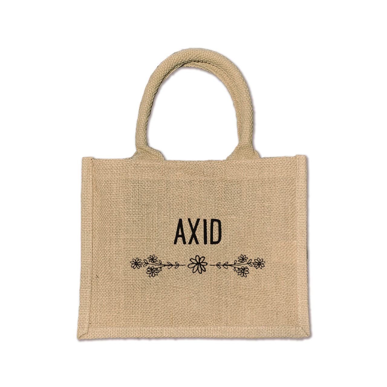 A must-have for every Alpha Xi Delta sister, this floral burlap tote combines durability with style for any occasion.