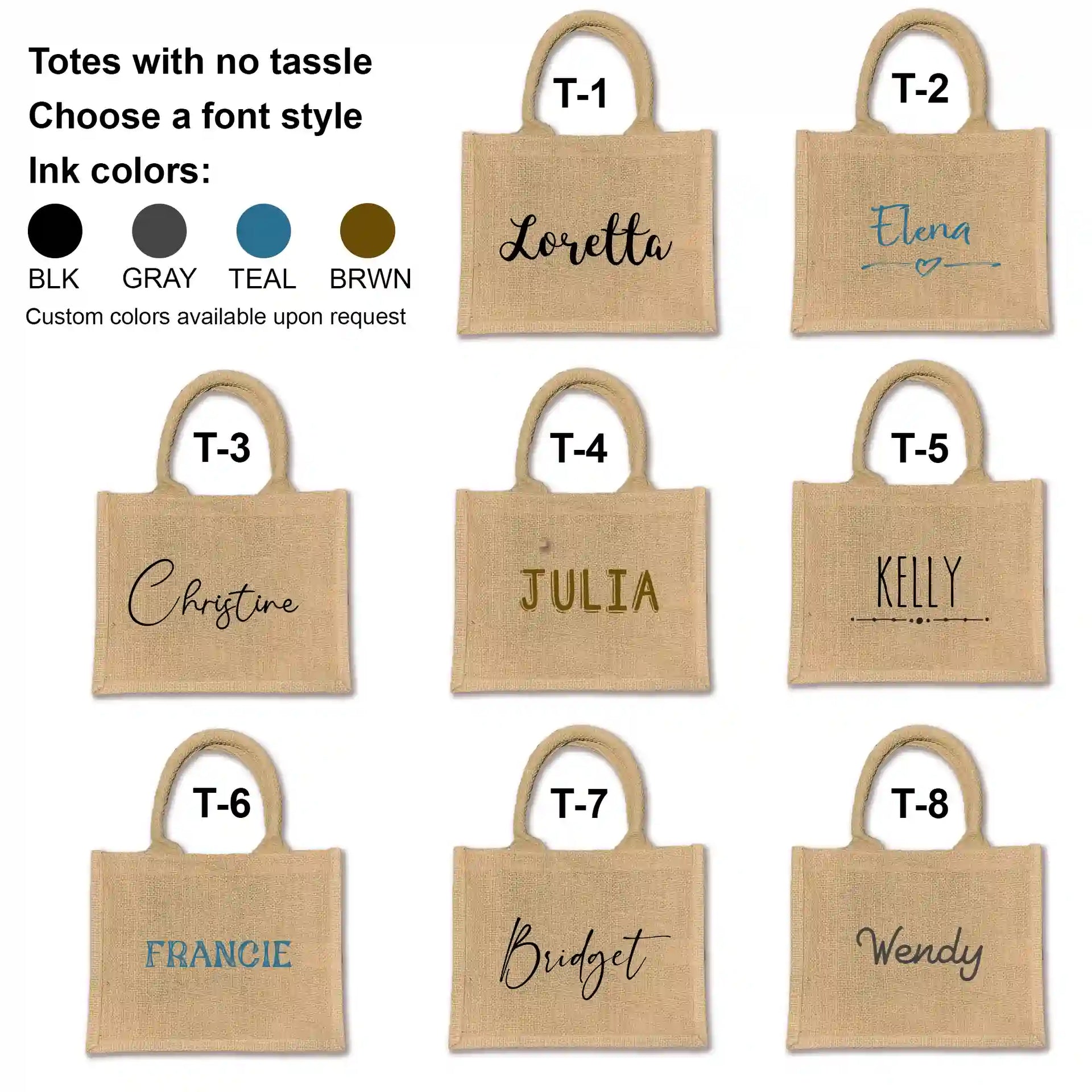 We've added a fun and colorful boho tassel as an option for an added touch, and it can be used in all sorts of creative ways. Plus, choose from a variety of vibrant designs and ink colors to make it uniquely yours. This tote is your go-to for a personalized gift with style and charm!