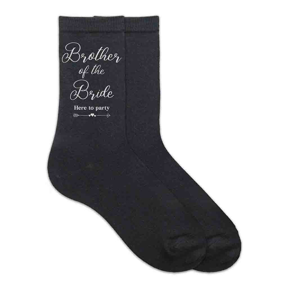 Funny Wedding Party Socks for the Brother of the Bride