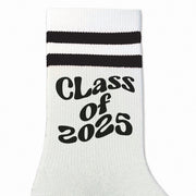 White socks with black stripes for Graduation ceremonies