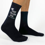 Unique graduation socks that say 'Today, I'm a Big Deal'—a fun way to mark the graduate’s achievement.