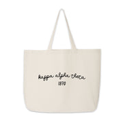 Kappa Alpha Theta Tote Bag – A classic tote featuring "Kappa Alpha Theta" and the founding year 1870, perfect for everyday carry.