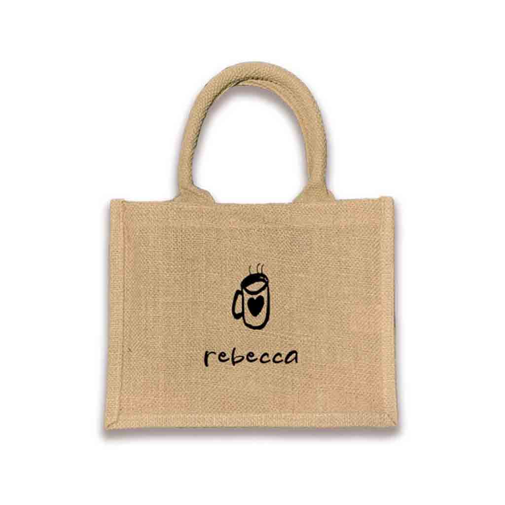 Looking for that perfect gift bag that is special and fun? Our personalized burlap tote bag is here to deliver! Available with or without tassel