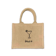 Looking for that perfect gift bag that is special and fun? Our personalized burlap tote bag is here to deliver! Available with or without tassel