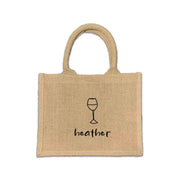 Looking for that perfect gift bag that is special and fun? Our personalized burlap tote bag is here to deliver! Available with or without tassel