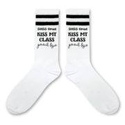 Kiss My Class Goodbye Graduation Socks