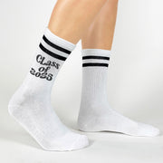 Class of 2025 socks for graduation