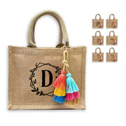 Whether it's for a bachelorette party, bridal bash, birthday, or any other celebration, this premium jute tote is durable, eco-friendly, and stylish. 