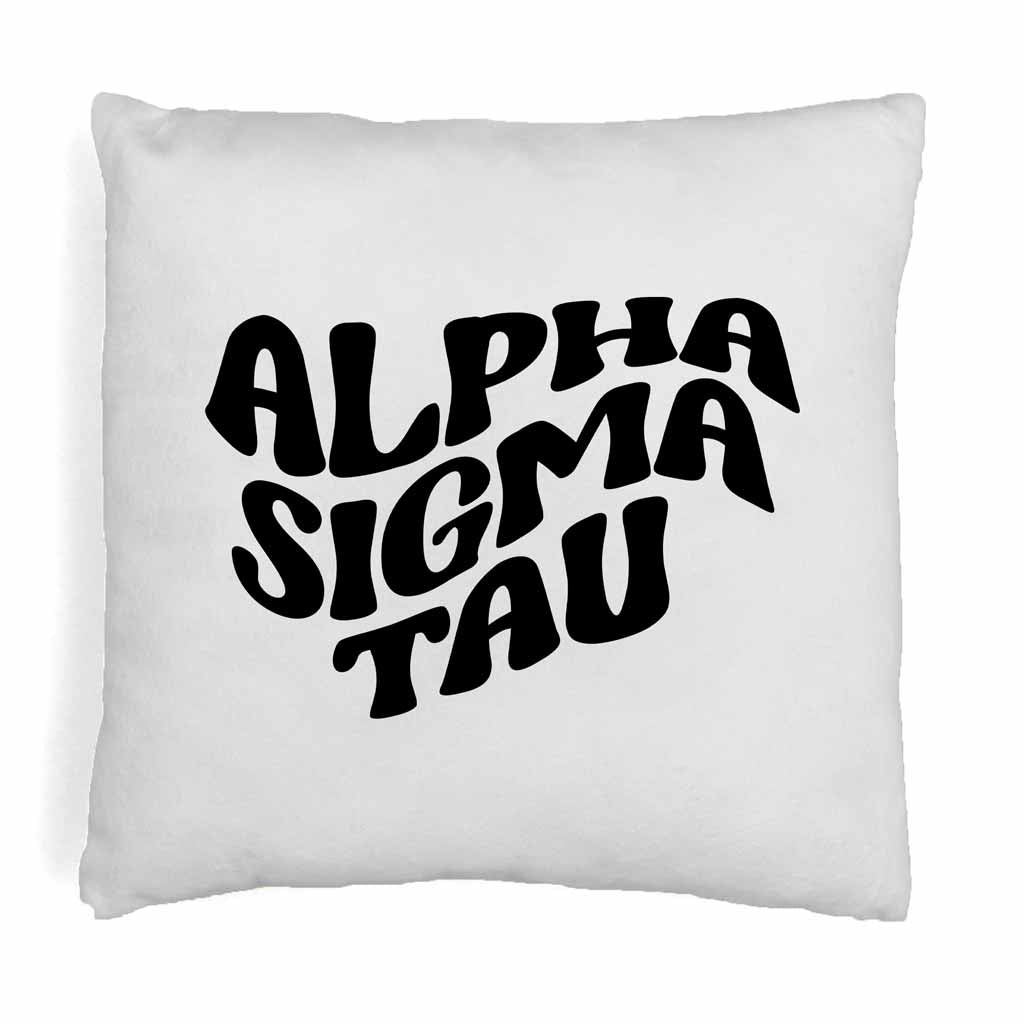 Super cute affordable sorority boho design custom printed on white or natural cotton throw pillow cover.