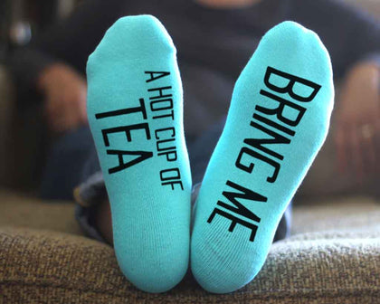 If You Can Read This - Text Printed on the Bottom of Socks