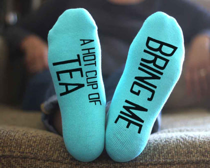 If You Can Read This - Text Printed On The Bottom Of Socks