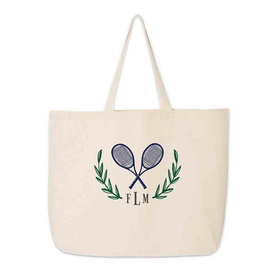 Bridal Party Tote Personalized with a Stylized Monogram – Sockprints
