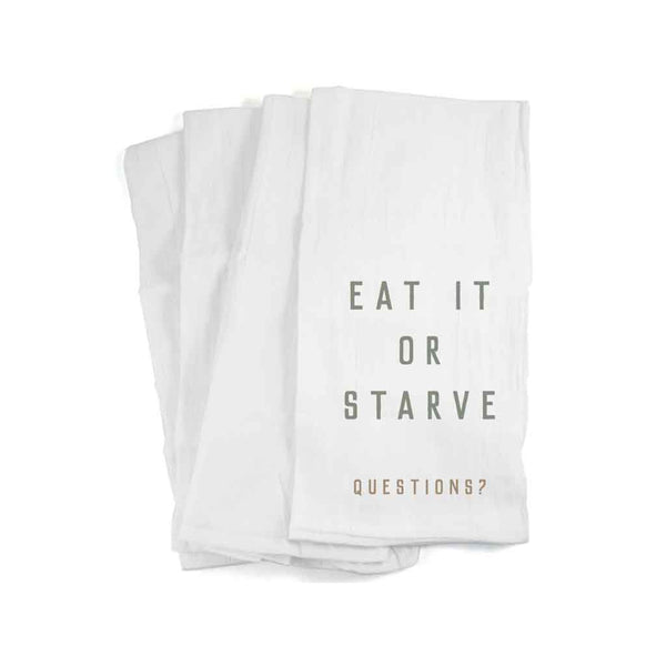 Funny Kitchen Flour Sack Towels - Individual