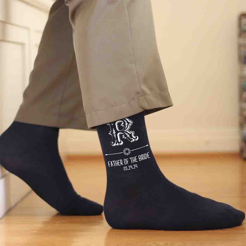 Personalized Steampunk Socks for the Wedding Party and Groom – Sockprints