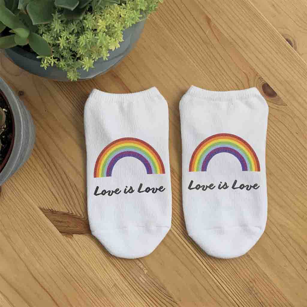 Love n' Rainbows Women's Print Support Sock