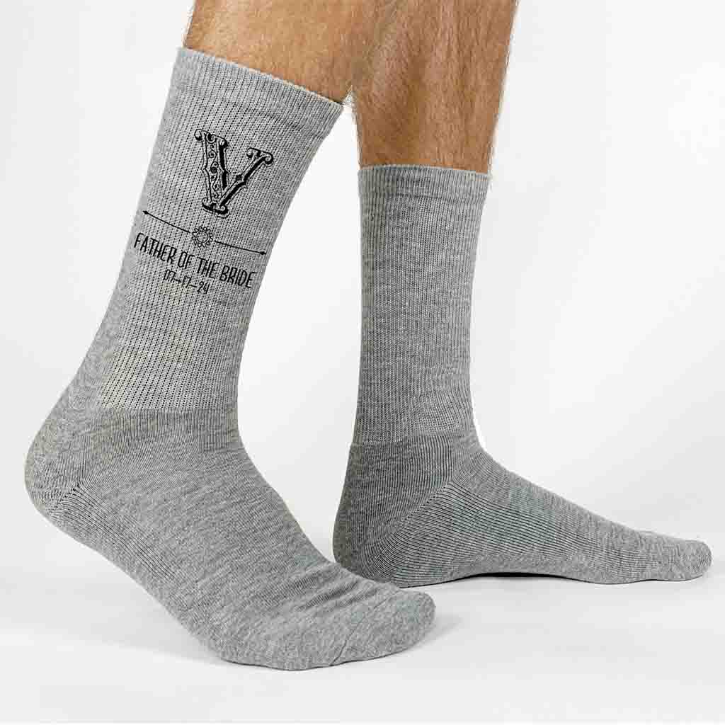 Monogrammed Mens Dress Socks/monogrammed Socks for Men/groomsmen