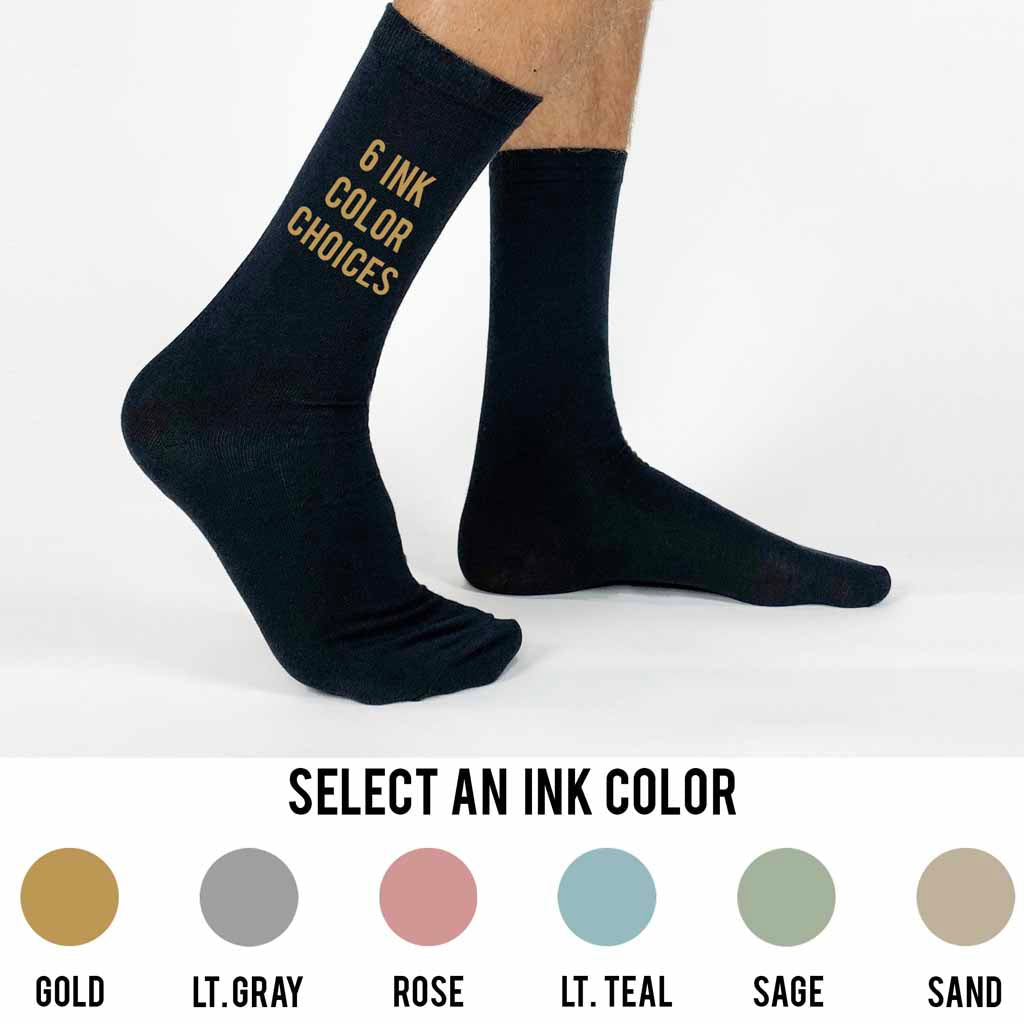 Personalized Steampunk Socks for the Wedding Party and Groom – Sockprints