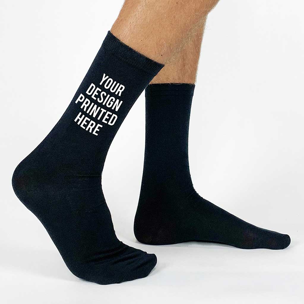 Mens printed online dress socks