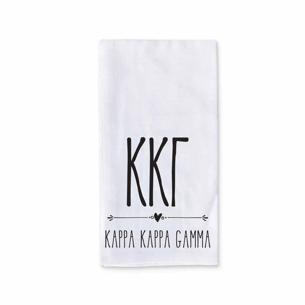 Shop For Sigma Sigma Sigma Sorority Boho Kitchen Towels