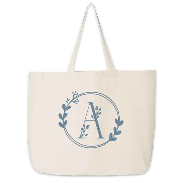 PERSONALIZED MONOGRAMMED Tote Bag, Elegant Women's Bag, Bridal Wedding Bag, Bridesmaid Tote 2024 Bag, Wedding Tote Bag, Monogram Flower Bag