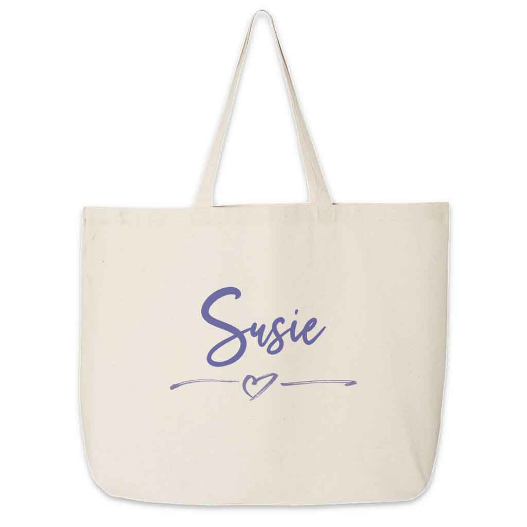 Canvas bag with discount name