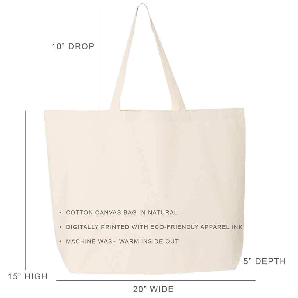 Gusset Jumbo Canvas Tote