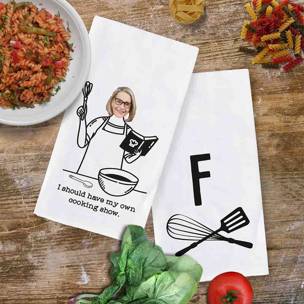 Personalized Kitchen Towels 2 Pc Set for the Cooking Couple