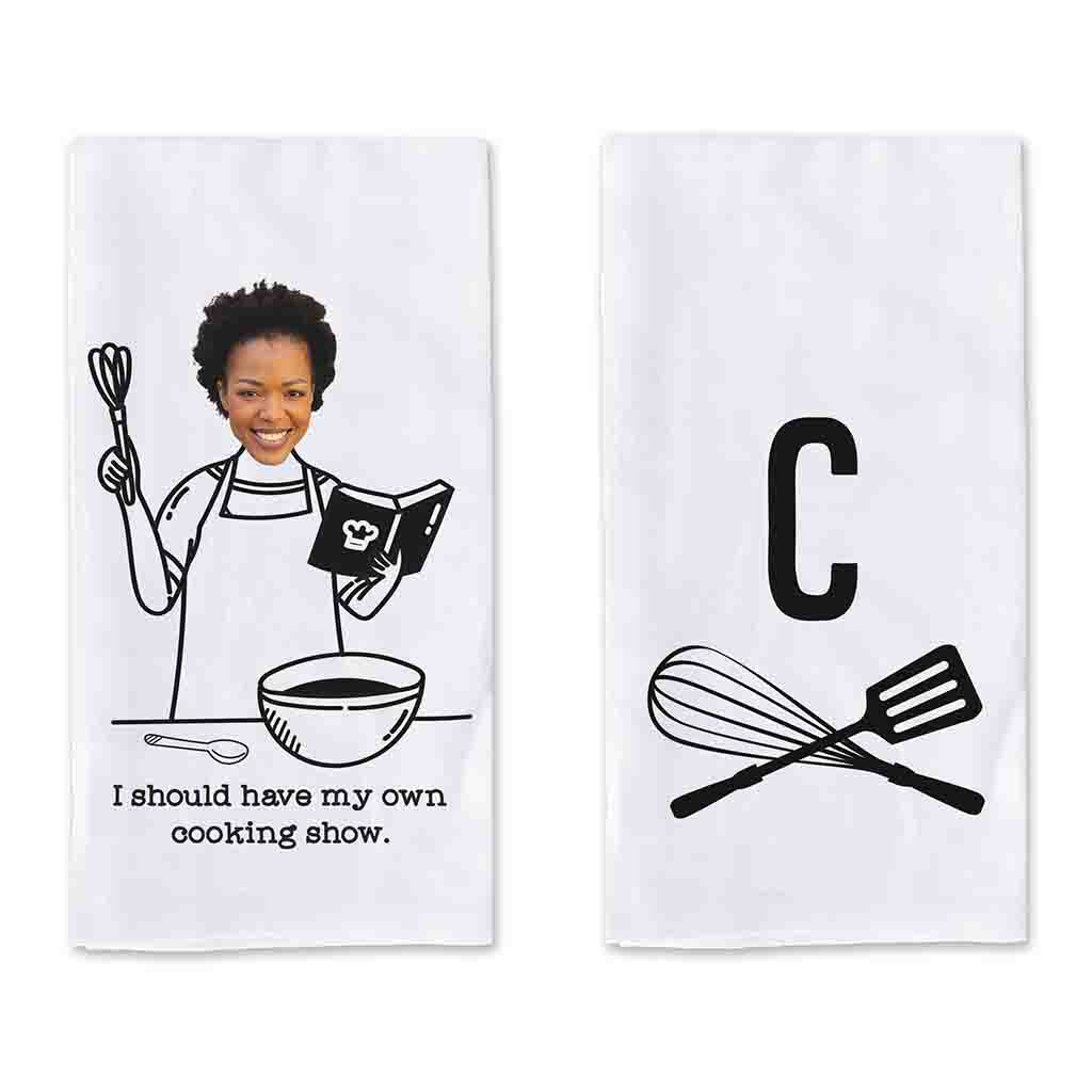 sockprints Personalized Kitchen Towel for Pastry Chefs - Funny Kitchen  Towels Set. 100% Pure Ringspun Cotton, Super Absorbent Kitchen Towels -  Chef