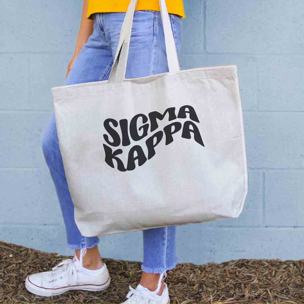 Simple discount canvas tote