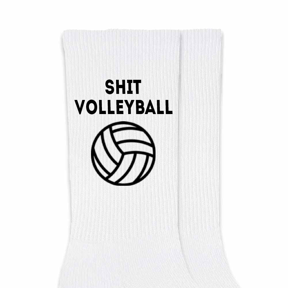 SHIT Volleyball Club Large Canvas Tote Bag - Black – Sockprints