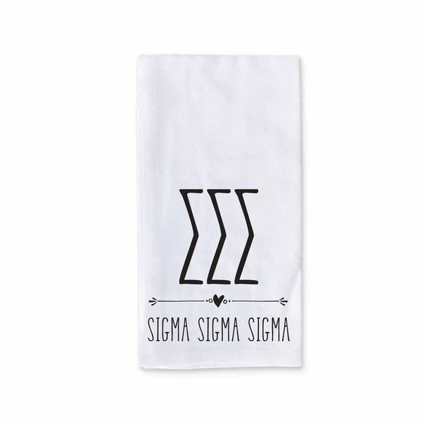 Sweet Home Phi Sigma Sigma Sorority Kitchen Towel