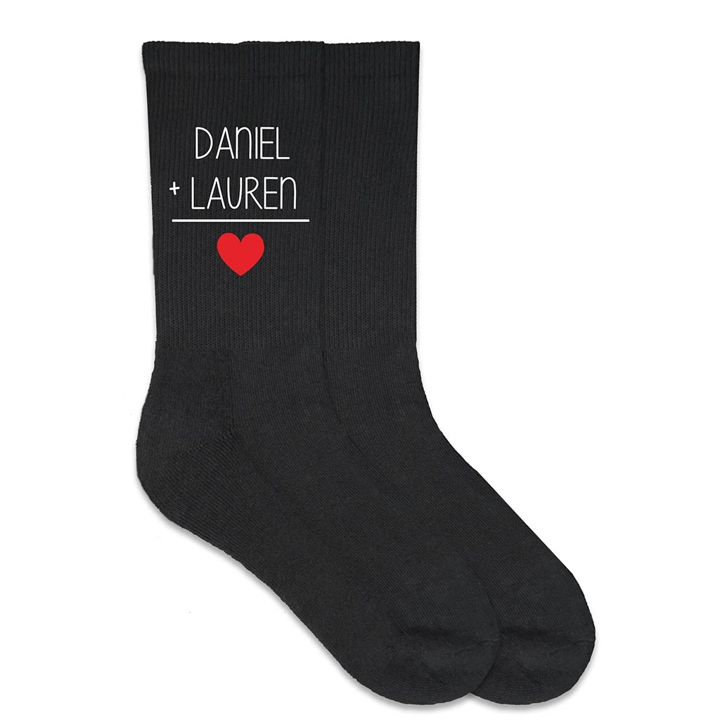 Valentine Lover Socks - Black