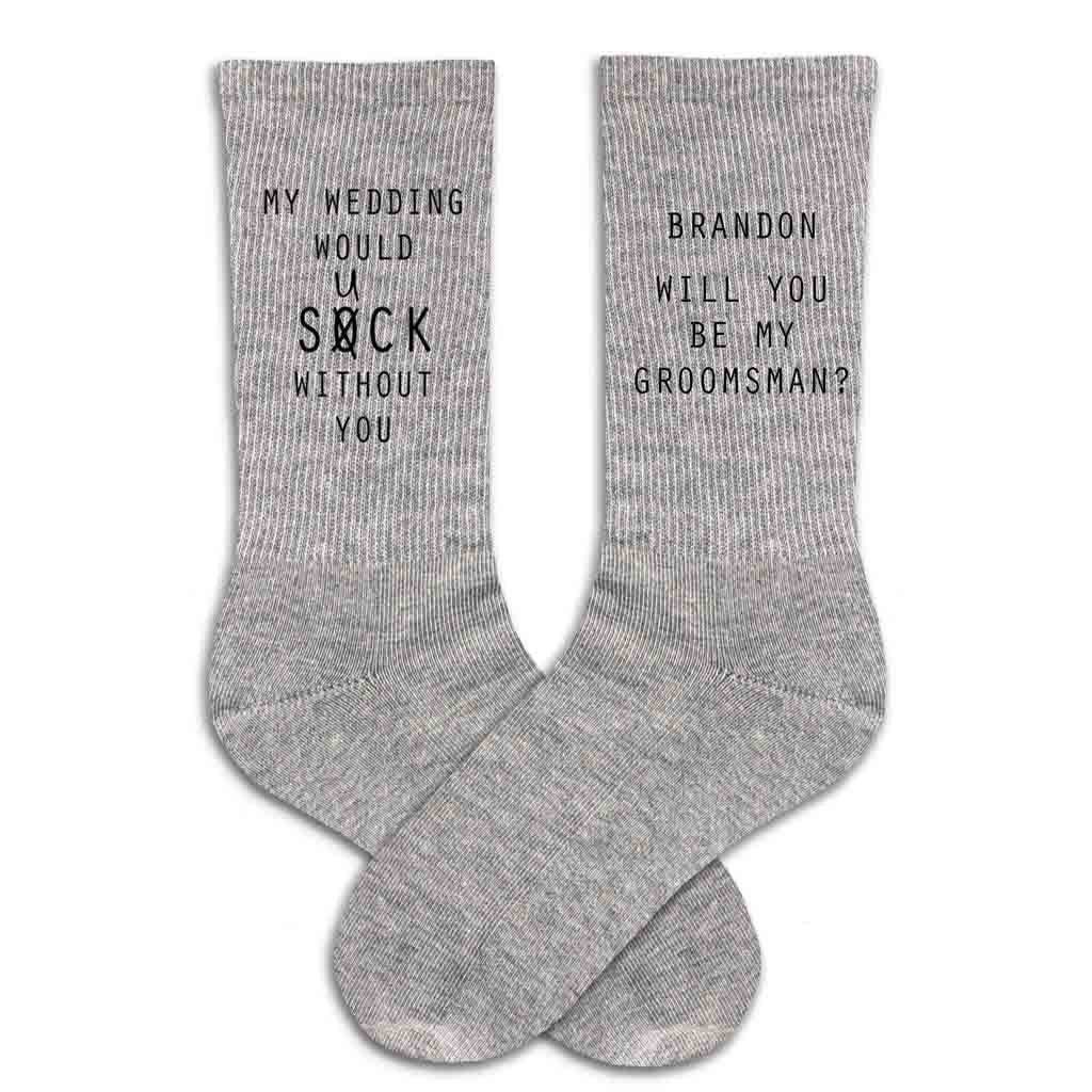 Personalized Steampunk Socks for the Wedding Party and Groom – Sockprints