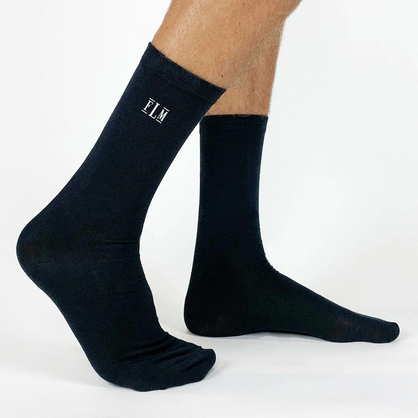 My Personalized Socks  Mens Custom Monogram  