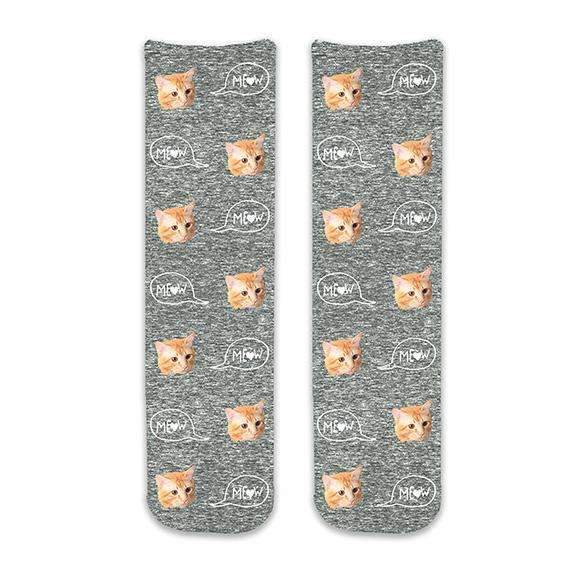 Meow Cat Socks - Customised Cat Socks